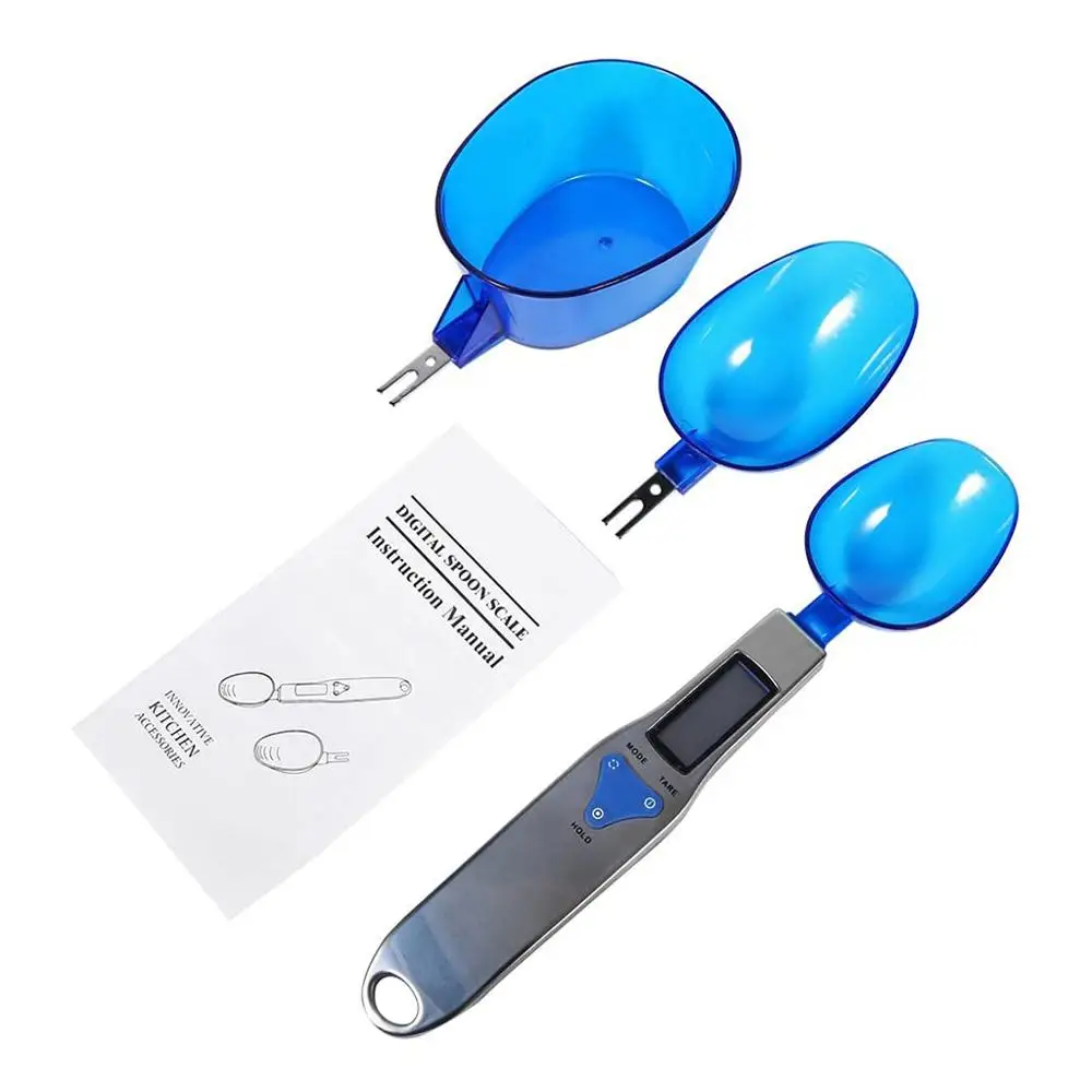 Kitchen Digital Measuring Spoon 500g/0.1g LCD Display Electronic Scale with 3 Detachable Weighing Spoons
Kitchen Digital Measuring Spoon 500g/0.1g LCD Display Electronic Scale with 3 Detachable Weighing Spoons
