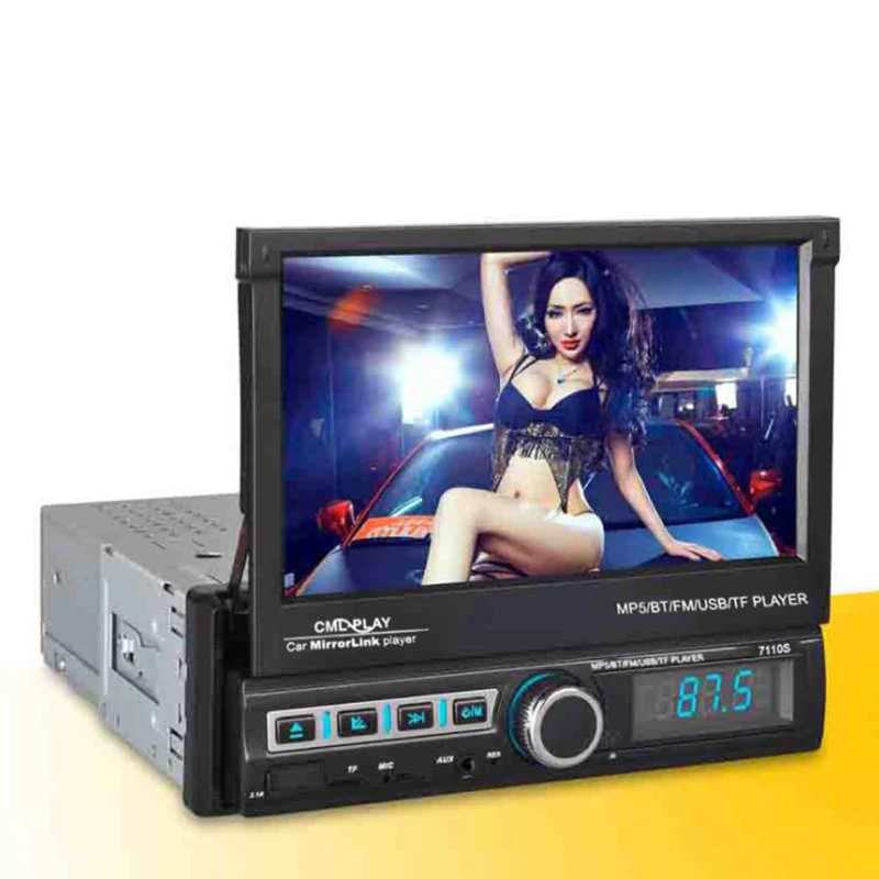 7 inch 12V car HD folding screen mobile phone interconnection Bluetooth reversing MP5 player
7 inch 12V car HD folding screen mobile phone interconnection Bluetooth reversing MP5 player