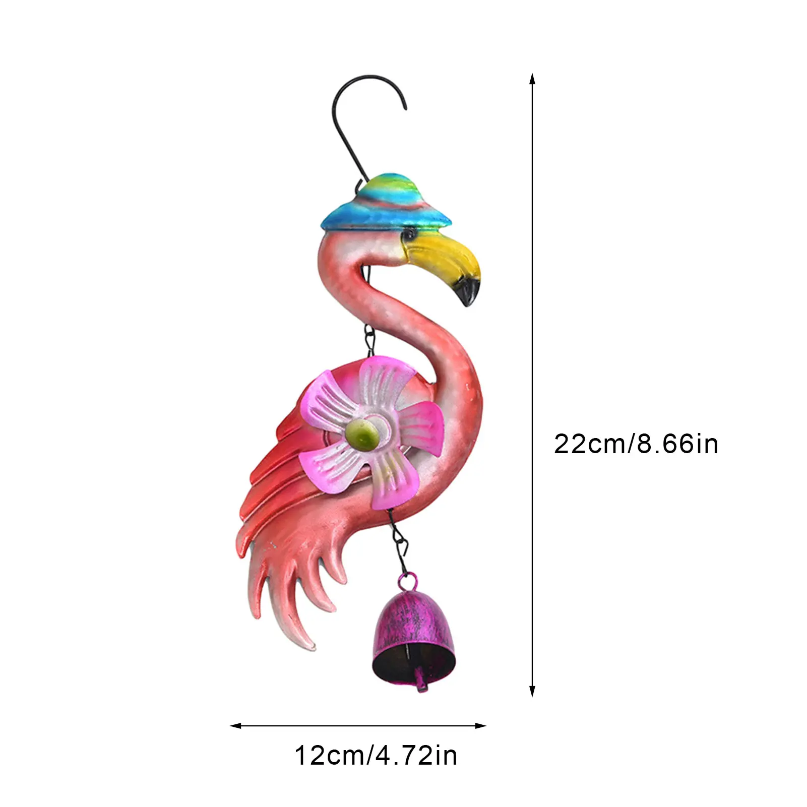 Animal Flamingo Wind Chimes Metal Bell Crafts Colored Painted Pendant Creative Home Wall Window Garden Hanging Ornaments
Animal Flamingo Wind Chimes Metal Bell Crafts Colored Painted Pendant Creative Home Wall Window Garden Hanging Ornaments