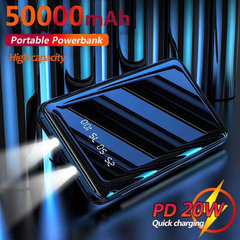 Fast Charging 50000mAh Power Bank Portable Phone Charger Outdoor External Battery with Flashlight for Xiaomi IPhone Samsung
Fast Charging 50000mAh Power Bank Portable Phone Charger Outdoor External Battery with Flashlight for Xiaomi IPhone Samsung