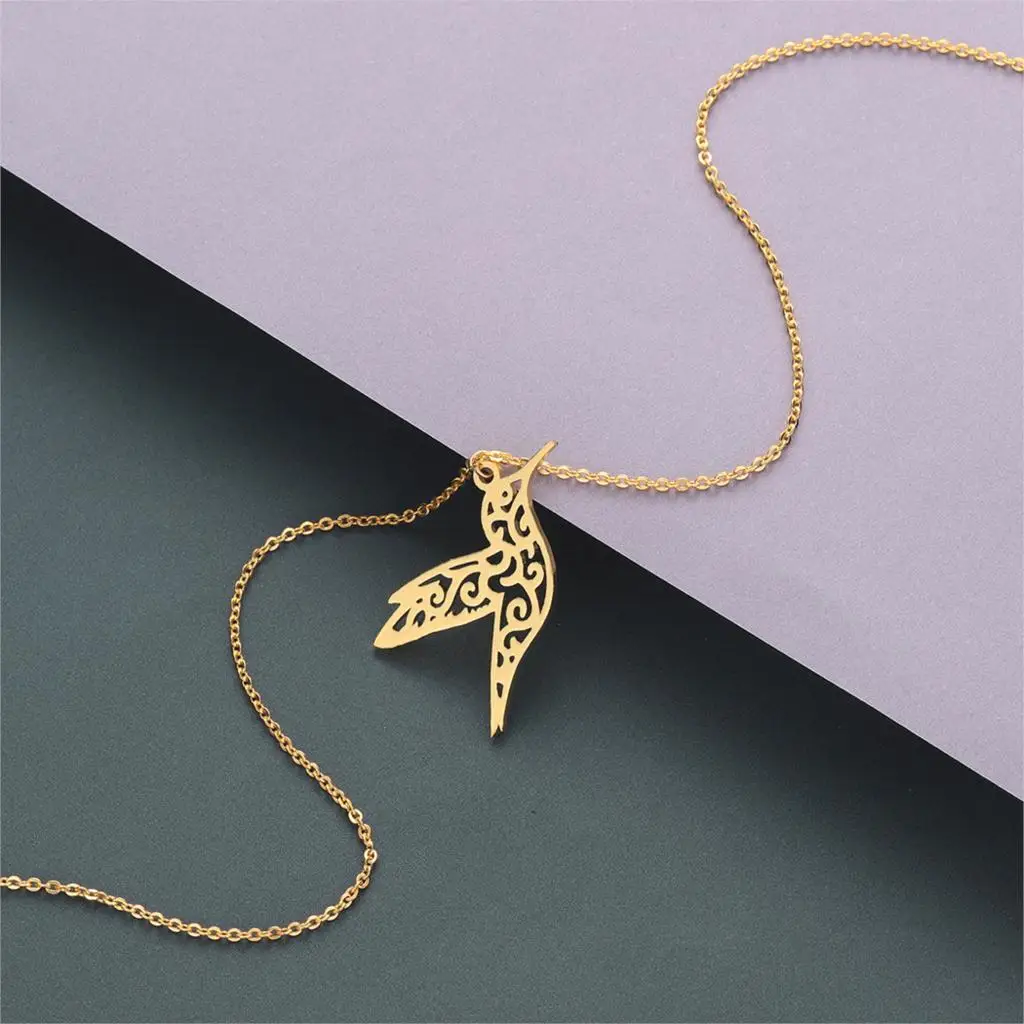Kinitial Stainless Steel Hollow Flying Bird Necklace Animal Pendant Chain Necklaces for Women Personality Birthday Jewelry
Kinitial Stainless Steel Hollow Flying Bird Necklace Animal Pendant Chain Necklaces for Women Personality Birthday Jewelry