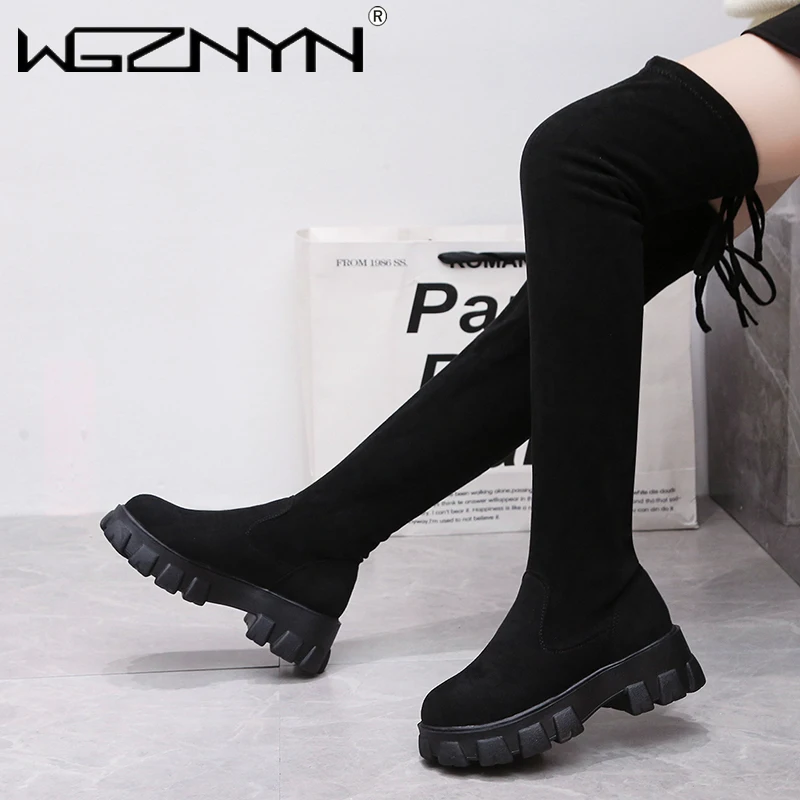2021 Fashion Women Boots Spring Winter Over The Knee Heels Quality Suede Long Comfort Square Botines Mujer Thigh High Boots
2021 Fashion Women Boots Spring Winter Over The Knee Heels Quality Suede Long Comfort Square Botines Mujer Thigh High Boots