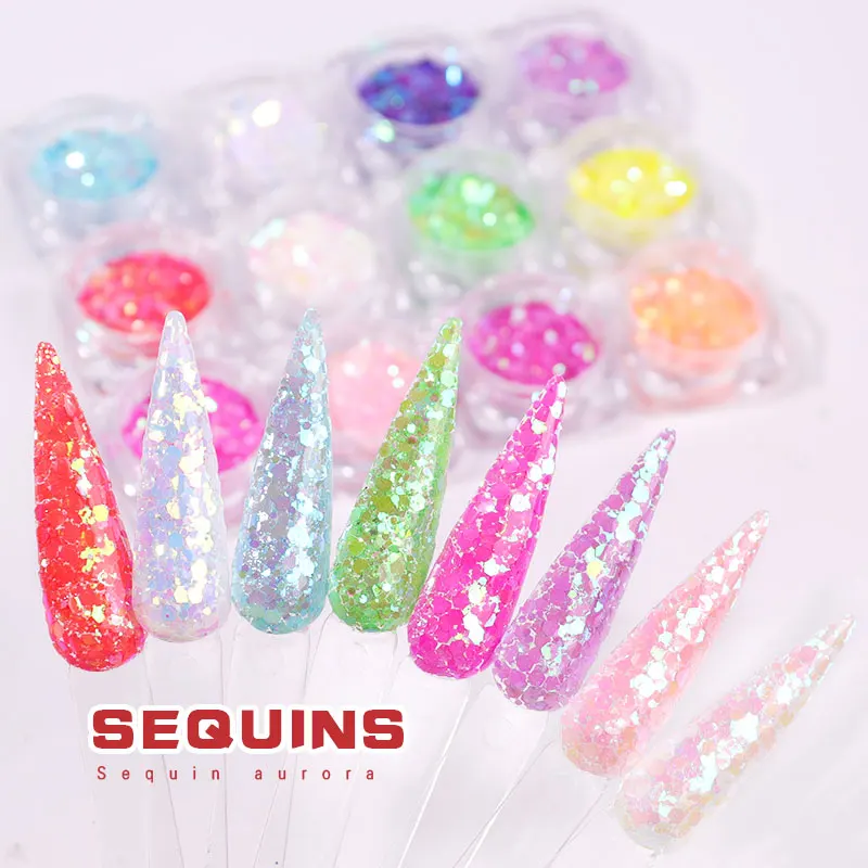 Hot 12 Colors/Set Nail Round Sequin Set Ultra Thin Flakes Sequins DIY Nail Decorations t6
Hot 12 Colors/Set Nail Round Sequin Set Ultra Thin Flakes Sequins DIY Nail Decorations t6