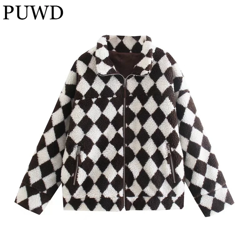 Куртка PUWD женская из овечьей шерсти, винтажная свободная уличная одежда на молнии, с карманами и ромбовидным узором, шикарная верхняя одежд...
Куртка PUWD женская из овечьей шерсти, винтажная свободная уличная одежда на молнии, с карманами и ромбовидным узором, шикарная верхняя одежд...