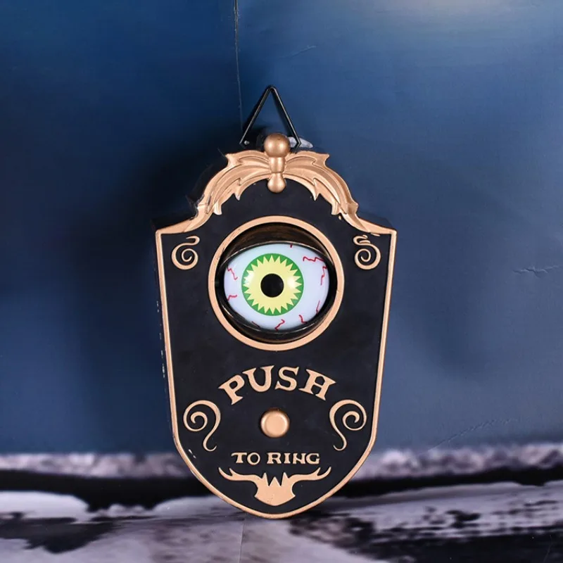 Novelty Doorbell Halloween Door Decorations Horror Props Creepy Eyes Doorbell Haunted House Escape Home Bar Scary Rotating Eyes
Novelty Doorbell Halloween Door Decorations Horror Props Creepy Eyes Doorbell Haunted House Escape Home Bar Scary Rotating Eyes