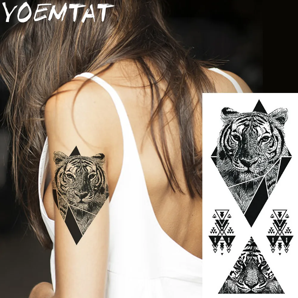 1 piece Fantasy Color tiger roar Hot Large animal Temporary Tattoo Waterproof Tattoo Sticker for women men
1 piece Fantasy Color tiger roar Hot Large animal Temporary Tattoo Waterproof Tattoo Sticker for women men