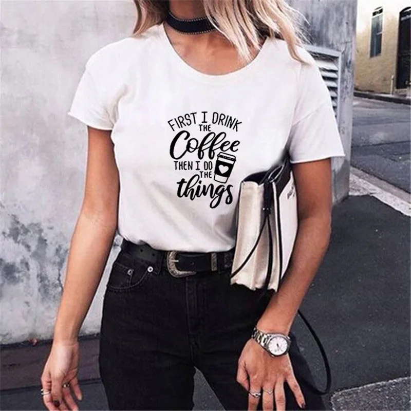 COFFEE Stylish T Shirt for Women Summer O-neck Tee Shirt Femme Short Sleeve Women Cotton T Shirt Top Harajuku T-shirt Femme
COFFEE Stylish T Shirt for Women Summer O-neck Tee Shirt Femme Short Sleeve Women Cotton T Shirt Top Harajuku T-shirt Femme
