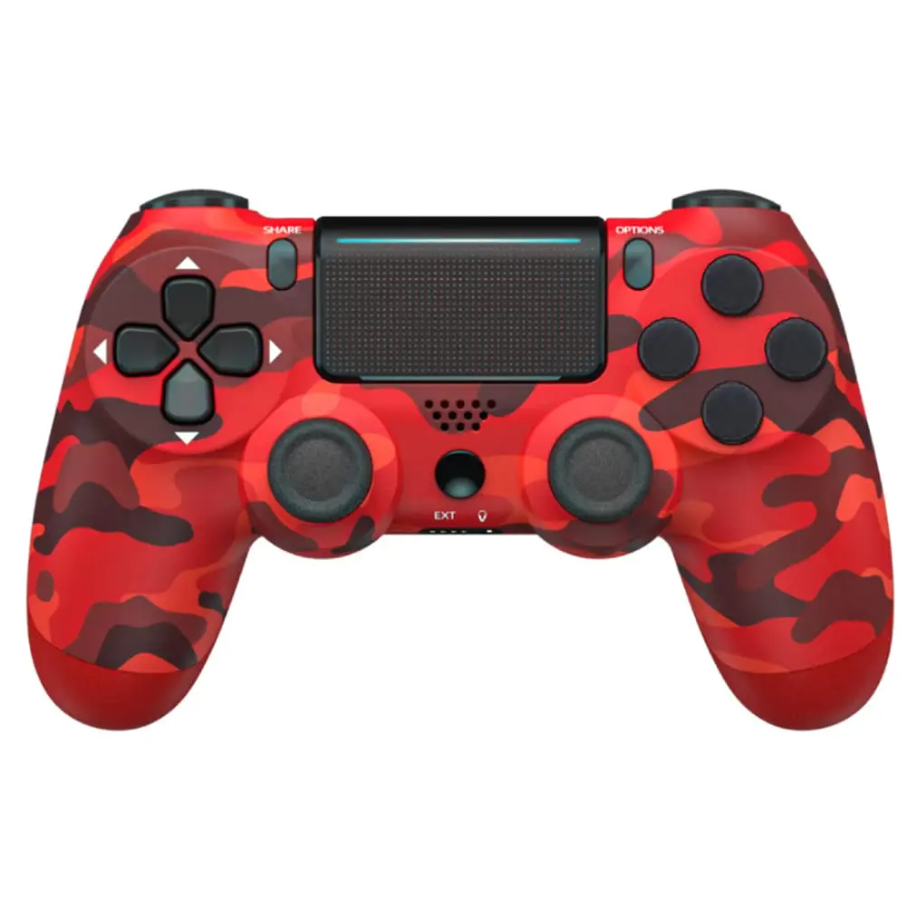 Беспроводные контроллеры для PS4, сенсорная панель с двойной вибрацией и функцией звука, противоскользящий захват, светодиодная подсветка 
Беспроводные контроллеры для PS4, сенсорная панель с двойной вибрацией и функцией звука, противоскользящий захват, светодиодная подсветка