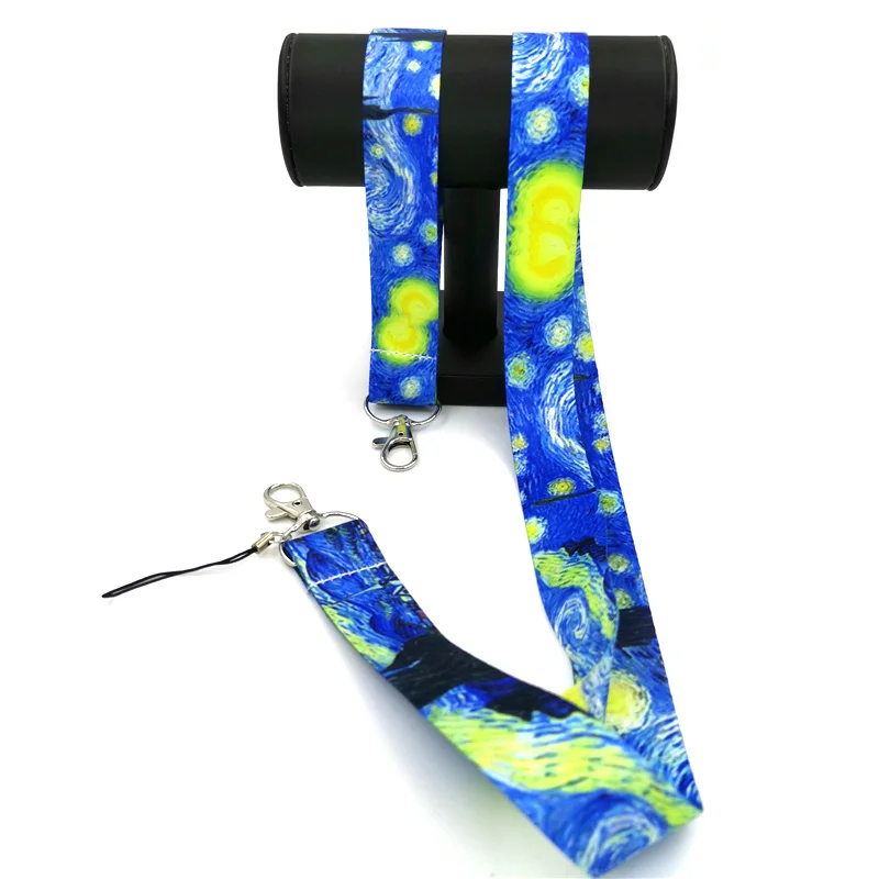 24pcs 1set Van gogh Starry Sky art hand Wristlet Funny art Lanyard Neck Key Strap for Phone Keys ID Card Cartoon webbings ribbon
24pcs 1set Van gogh Starry Sky art hand Wristlet Funny art Lanyard Neck Key Strap for Phone Keys ID Card Cartoon webbings ribbon