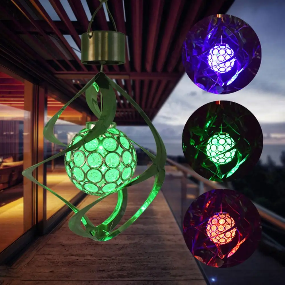 Wind Spinner Color Changing Solar LED Lamp Outdoor Garden Decoration Hanging Wind Chime Light Solar Lights
Wind Spinner Color Changing Solar LED Lamp Outdoor Garden Decoration Hanging Wind Chime Light Solar Lights