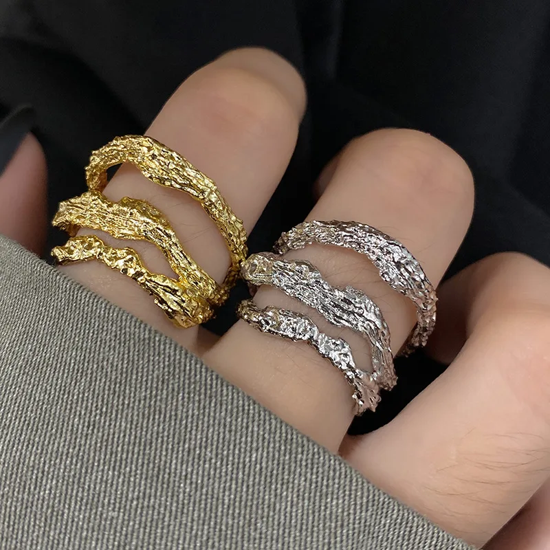 OE Trendy Foil Paper Grain Exaggerated Design Open Thin Ring Ring Hip Hop Ring Woman Jewelry
OE Trendy Foil Paper Grain Exaggerated Design Open Thin Ring Ring Hip Hop Ring Woman Jewelry