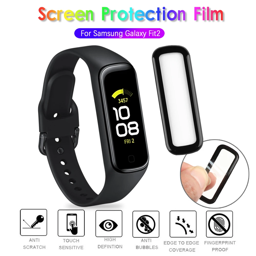 Мягкая защитная 3d-пленка на весь экран для Samsung Galaxy Fit2 пленка часов аксессуары