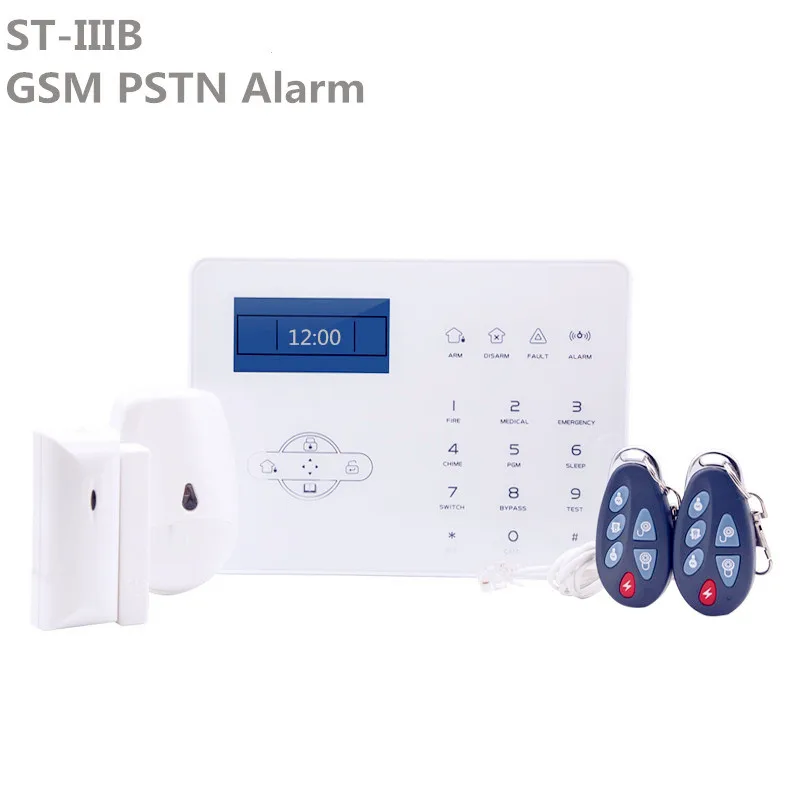 

868Mhz English French Voice Prompt ST-IIIB 32 Wireless Zone PSTN GSM Alarm Smart Security Home Alarm System App Control