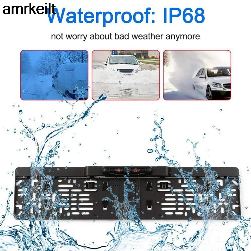 Wireless Night Vision IR Rear View camera EU License Plate Frame Car Reverse Camera waterproof Back Up Camera for monitor
Wireless Night Vision IR Rear View camera EU License Plate Frame Car Reverse Camera waterproof Back Up Camera for monitor
