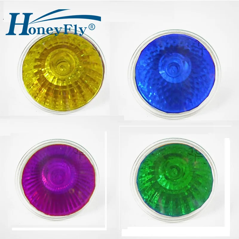 Лампа накаливания HoneyFly 2 шт. синяя зеленая фиолетовая желтая 35 Вт/50 Вт 220 В GU5.3 JCDR