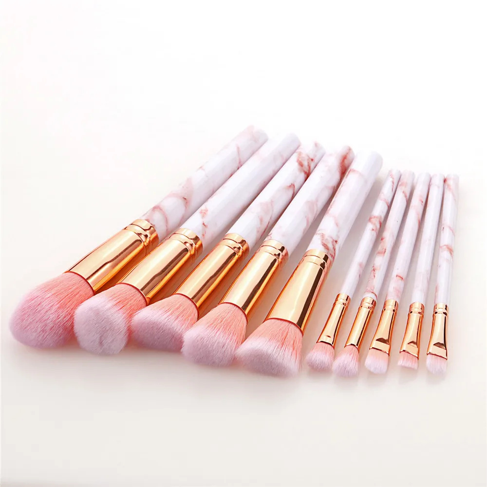 10pcs/set Makeup Brushes Set Pink marble handle For Eyebrow Eyeshadow Foundation Concealer Contour Powder eyelash brush
10pcs/set Makeup Brushes Set Pink marble handle For Eyebrow Eyeshadow Foundation Concealer Contour Powder eyelash brush