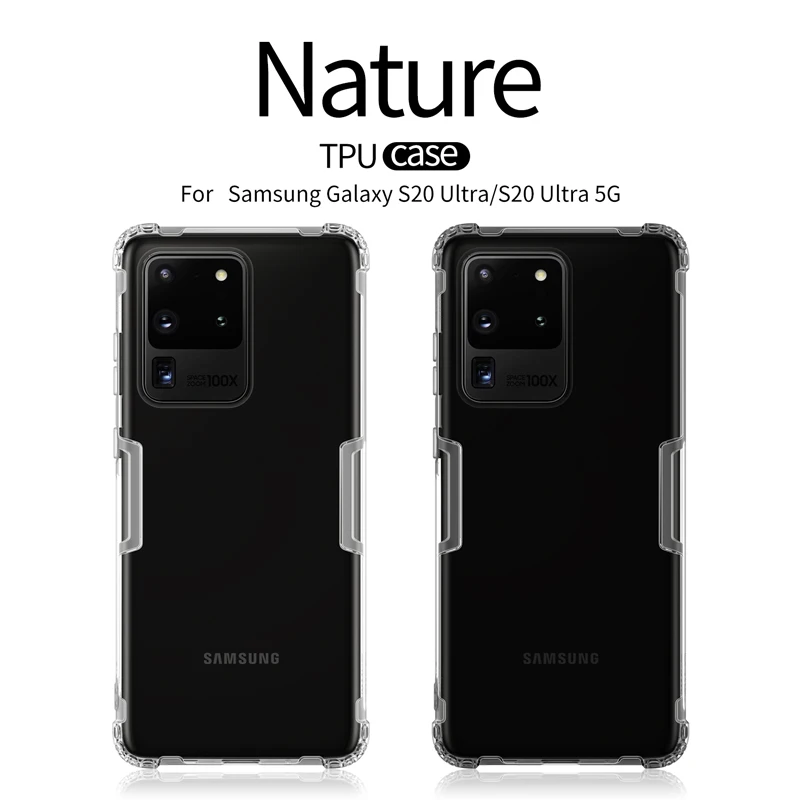 Чехол Nillkin для Samsung galaxy s20 plus ultra прозрачный мягкий ТПУ чехол Nature задняя крышка