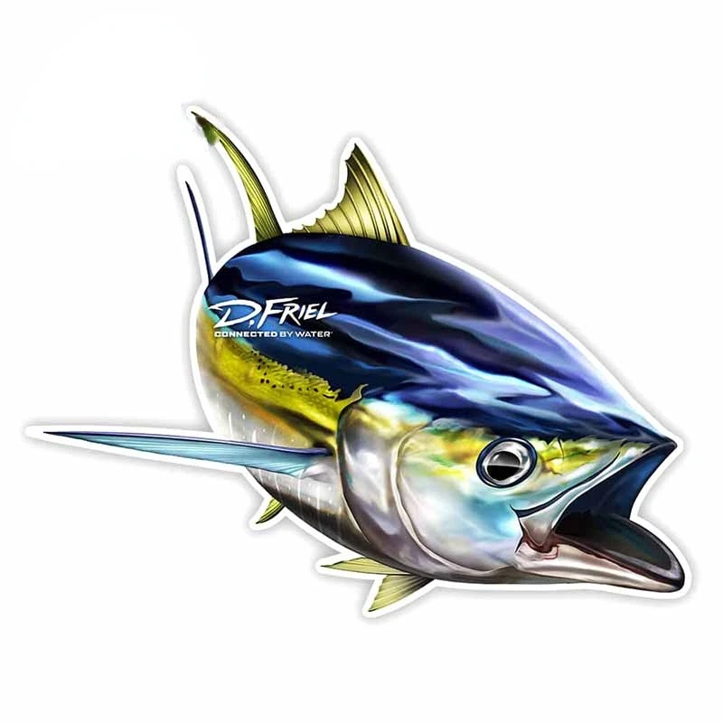 Creative Fine Decal YellowFin Tuna Fine Car Stickers Waterproof Car Styling Vinyl Material Sunscreen Custom Printing kk13cm
Creative Fine Decal YellowFin Tuna Fine Car Stickers Waterproof Car Styling Vinyl Material Sunscreen Custom Printing kk13cm