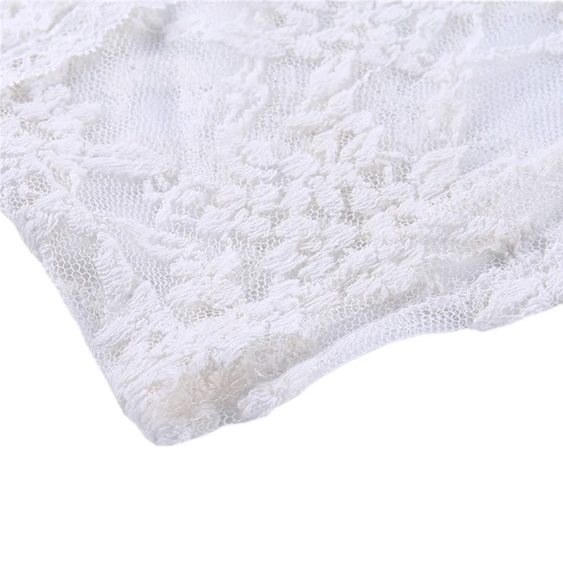 Women Solid Color Lace Vest Tops, Deep V-neck Lace Flower Perspective Waist Sling Short Clothes
Women Solid Color Lace Vest Tops, Deep V-neck Lace Flower Perspective Waist Sling Short Clothes