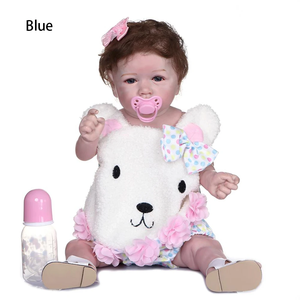 Collectibles Realistic Handmade Soft Silicone 22inch Adorable Toys Cute Full Body Reborn Baby Doll Newborn Simulation Bathing 
Collectibles Realistic Handmade Soft Silicone 22inch Adorable Toys Cute Full Body Reborn Baby Doll Newborn Simulation Bathing