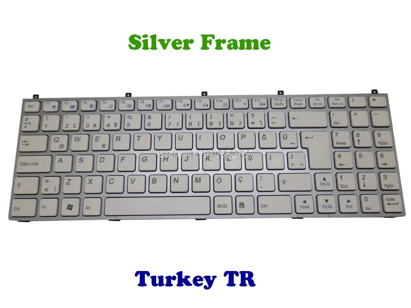 Клавиатура TR JP для CLEVO M980NU MP-08J46TQ-430 6-80-M9800-251-1 MP-08J46TQ-4301 6-80-W76S0-250-1 6-79-E5120Q0K-250-P Турция |