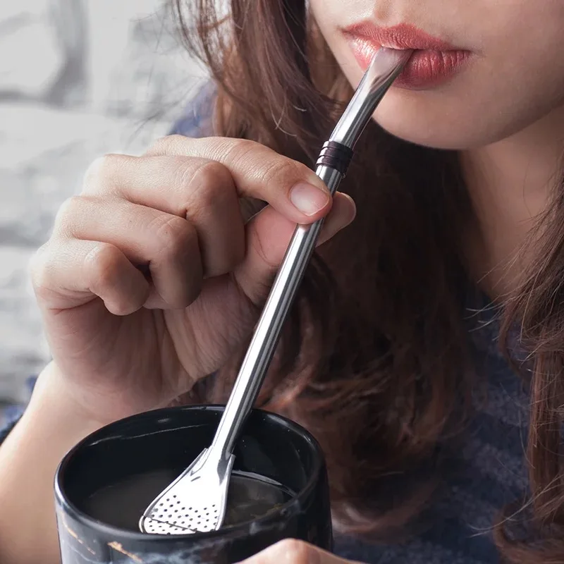 304 Stainless Steel Straw Spoon Horse Spoon Spoons Gold-plated Creative Leaking Spoons Stirring Coffee Spoones Long Handle
304 Stainless Steel Straw Spoon Horse Spoon Spoons Gold-plated Creative Leaking Spoons Stirring Coffee Spoones Long Handle