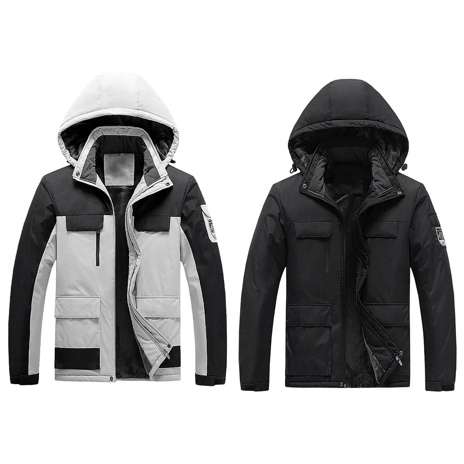 Men Hiking Zipper Lightweight Rain Jacket Waterproof Coat Warm Outwear with Hood
Men Hiking Zipper Lightweight Rain Jacket Waterproof Coat Warm Outwear with Hood
