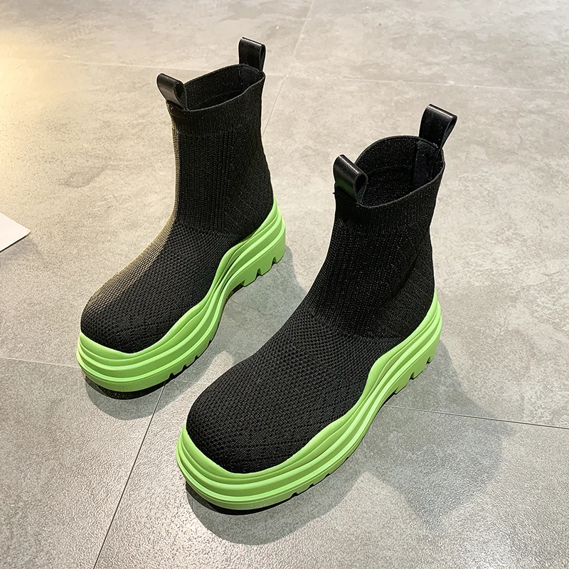Women High Top Mesh Shoes 2021 New Ladies Casual Stretch Fabric Socks Boots Slip-on Platform Woman Outdoor Casual Shoes
Women High Top Mesh Shoes 2021 New Ladies Casual Stretch Fabric Socks Boots Slip-on Platform Woman Outdoor Casual Shoes