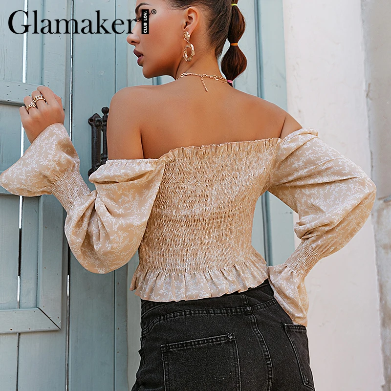Glamaker Sexy off shoulder floral printed crop top Summer slim women fashion ruffles Chiffon blouse Pleated spring top 2021 new
Glamaker Sexy off shoulder floral printed crop top Summer slim women fashion ruffles Chiffon blouse Pleated spring top 2021 new