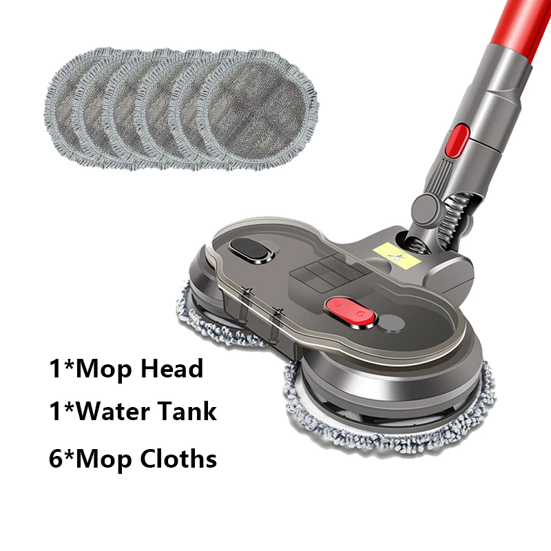 Vacuum Cleaner Electric Wet Dry Mopping Head with Water Tank and 6 Mop cloths Replacement For Dyson V7 V8 V10 V11
Vacuum Cleaner Electric Wet Dry Mopping Head with Water Tank and 6 Mop cloths Replacement For Dyson V7 V8 V10 V11