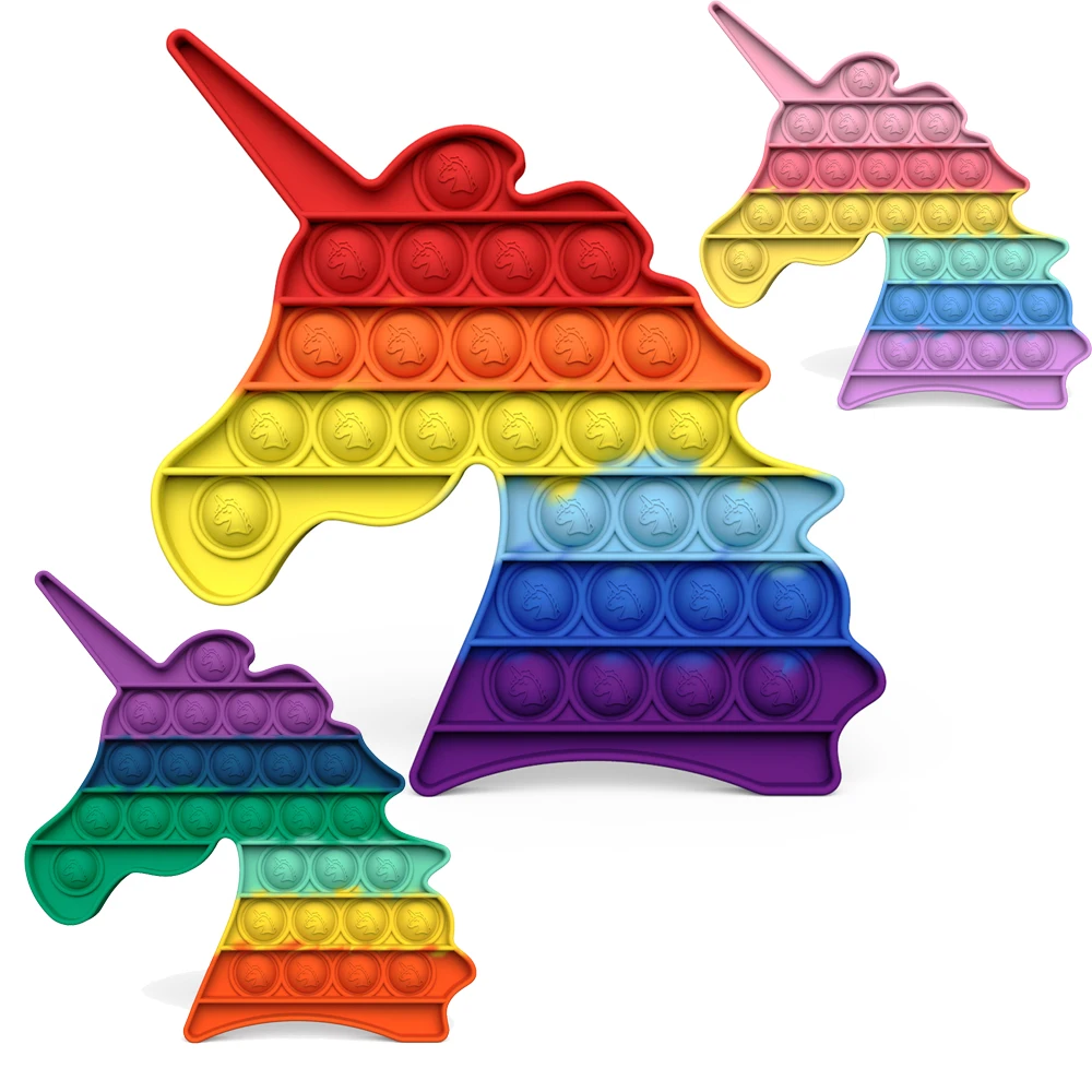 Cute New Unicorn Pop Bubbles Fidget Toys for Kids Anti Stress Relief Toy Children Adults Desk Sensory Autism Adhd Depression
Cute New Unicorn Pop Bubbles Fidget Toys for Kids Anti Stress Relief Toy Children Adults Desk Sensory Autism Adhd Depression