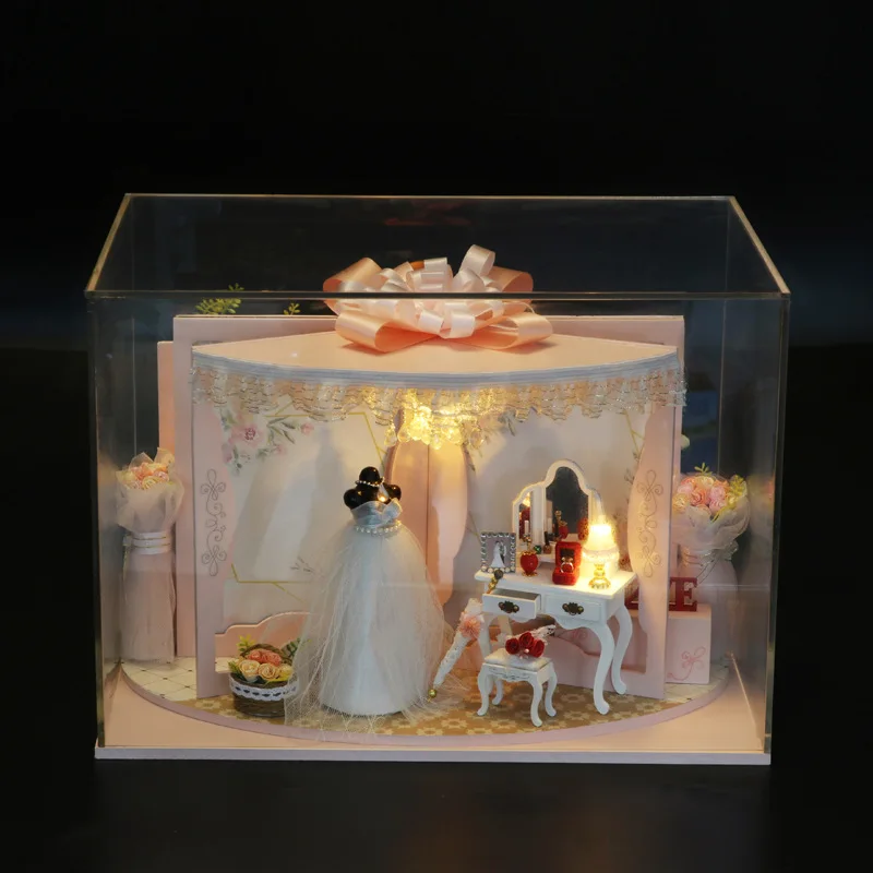 Cabin Art House Model Building Small Room Simulation Bridal Shop Model Wooden Kit Toy Assembled Miniature Doll House
Cabin Art House Model Building Small Room Simulation Bridal Shop Model Wooden Kit Toy Assembled Miniature Doll House