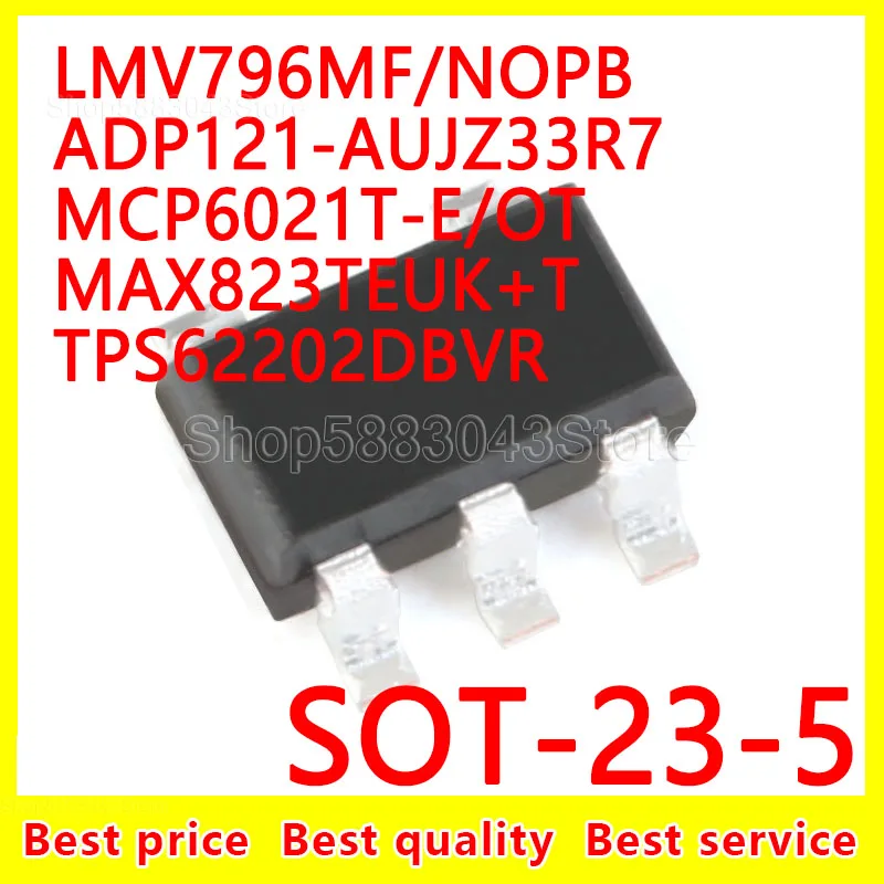 (10 шт.) 100% новая оригинальная модель LMV796MF/NOPB ADP121-AUJZ33R7/OT MAX823TEUK + T TPS62202DBVR SOT-23-5
(10 шт.) 100% новая оригинальная модель LMV796MF/NOPB ADP121-AUJZ33R7/OT MAX823TEUK + T TPS62202DBVR SOT-23-5