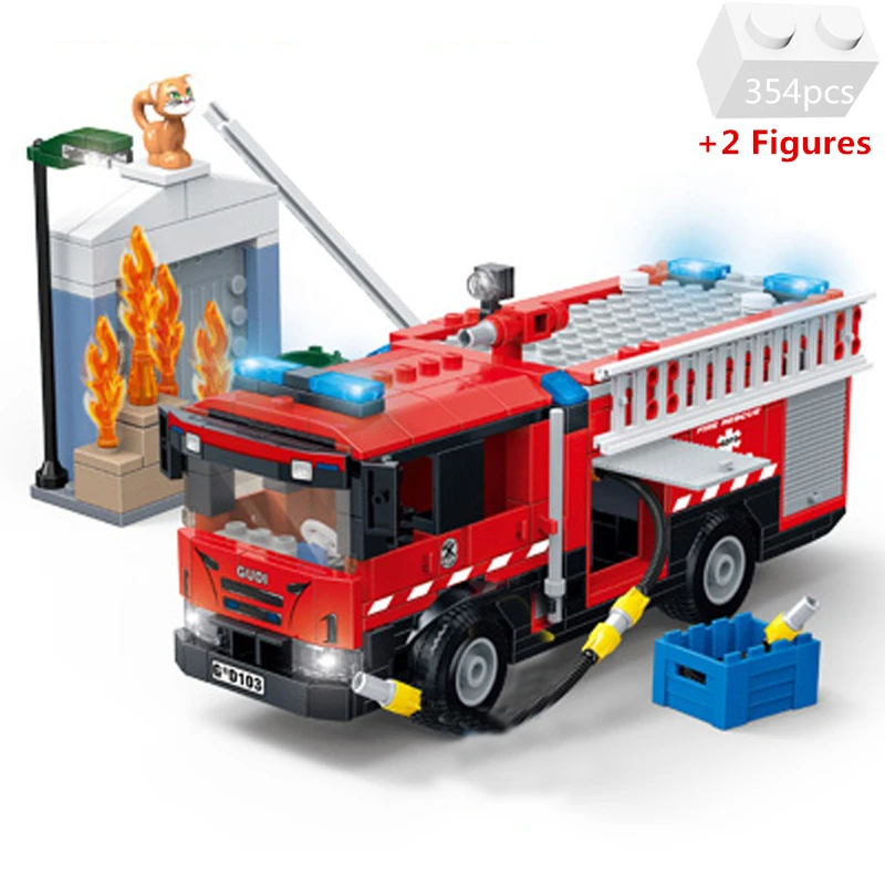 City Car Rescue Emergency Ladder Airport Fire Truck Classic Model Vehicle Building Blocks Kit Bricks Kids Toys For Children Gift 
City Car Rescue Emergency Ladder Airport Fire Truck Classic Model Vehicle Building Blocks Kit Bricks Kids Toys For Children Gift