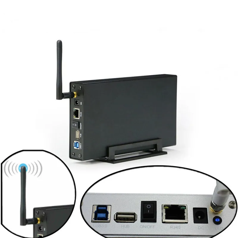 Беспроводные устройства для хранения данных 6 ТБ 2 5 "3 5" SATA HDD/SSD корпус Nas LAN