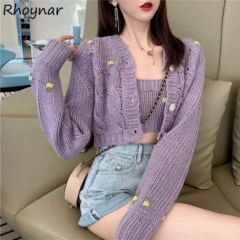 2 Piece Sets Women Fashion Tender All-match Cropped Leisure Autumn New Spaghetti Strap Knitted Female Cozy Ulzzang Sweet Chic
2 Piece Sets Women Fashion Tender All-match Cropped Leisure Autumn New Spaghetti Strap Knitted Female Cozy Ulzzang Sweet Chic
