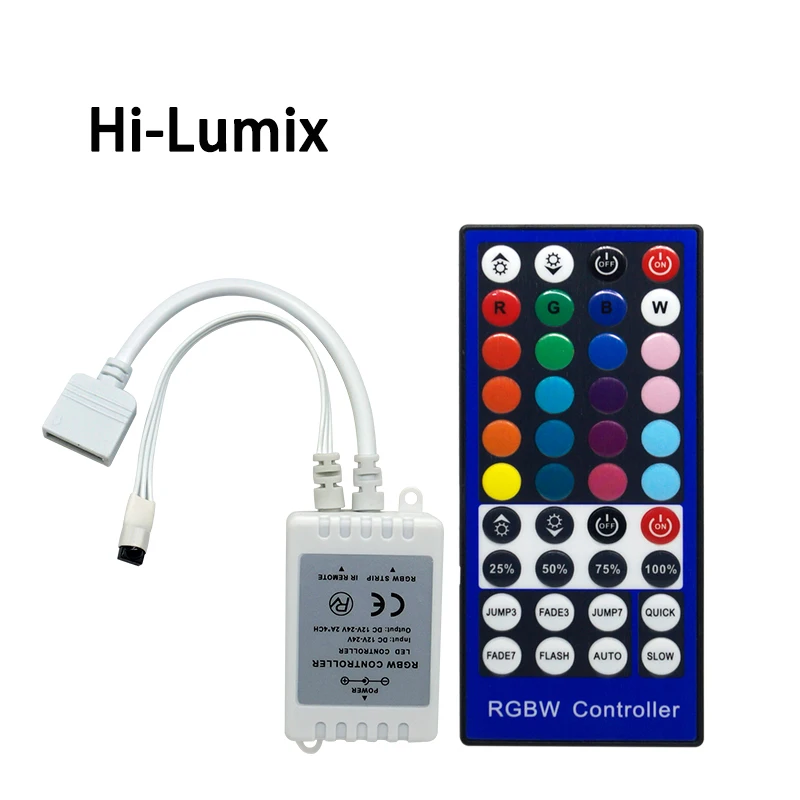 

Контроллер RGBW для светодиодных лент SMD 5050, ИК-пульт дистанционного управления с 40 клавишами, 5050 RGB-полосок, DC12-24V светильник