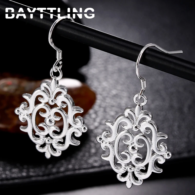 BAYTTLING Silver Color 42mm Vintage Engraving Drop Earrings For Lady Woman Beautiful Party Wedding Gift Jewelry
BAYTTLING Silver Color 42mm Vintage Engraving Drop Earrings For Lady Woman Beautiful Party Wedding Gift Jewelry