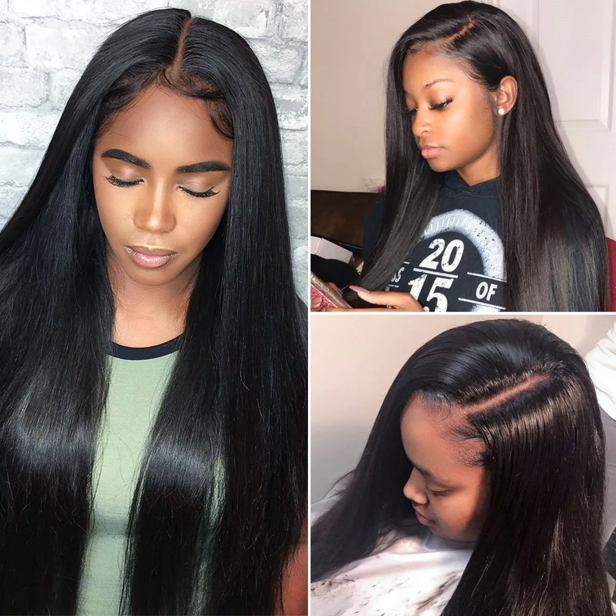Straight 13x4 Lace Front Wig Bone Straight Brazilian Human Hair Wigs For Black Women Pre Plucked Lace Closure Wig Remy 180%
Straight 13x4 Lace Front Wig Bone Straight Brazilian Human Hair Wigs For Black Women Pre Plucked Lace Closure Wig Remy 180%