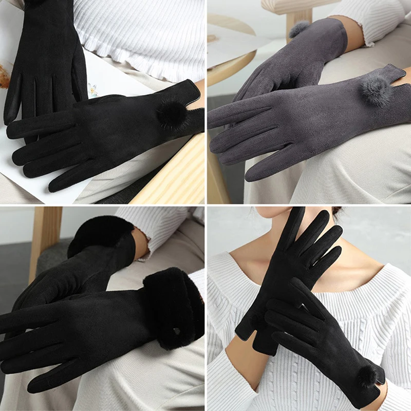 Women's Gloves Winter Touch Screen Plus Velvet Warm Mittens Bicycle Driving Thickening Cold Winter Warm Gloves
Women's Gloves Winter Touch Screen Plus Velvet Warm Mittens Bicycle Driving Thickening Cold Winter Warm Gloves