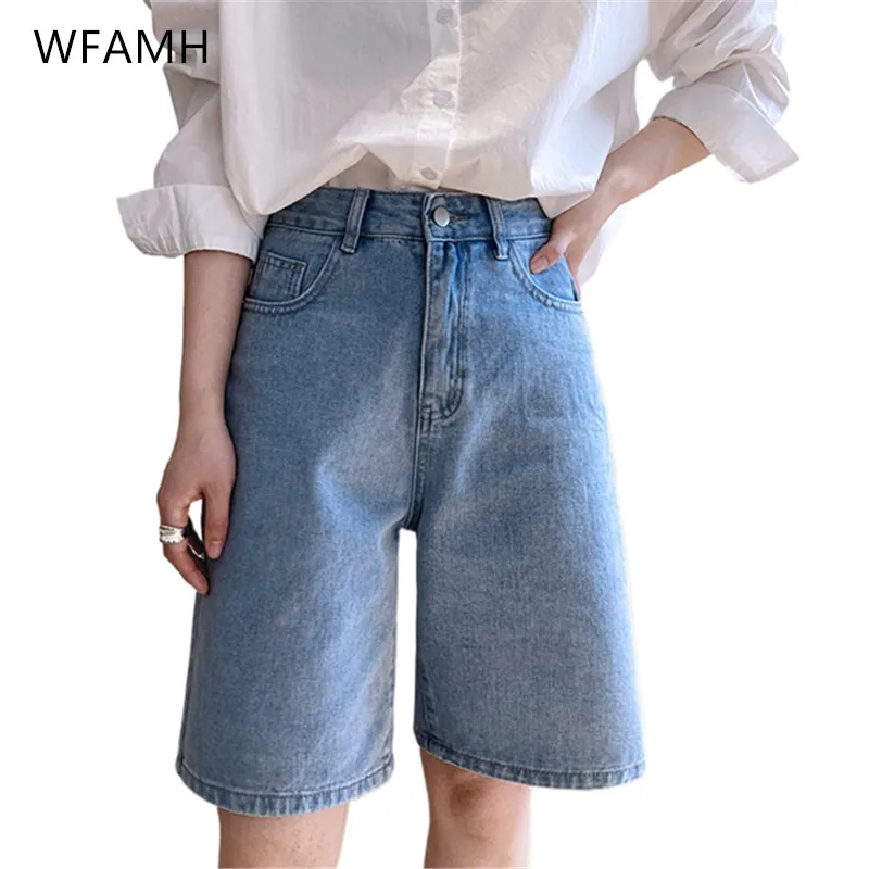 2021 New Summer Women's High-waisted And Slim-matched Straight Wide-leg Denim Five-point Pants Trend Cotton Polyester Casual
2021 New Summer Women's High-waisted And Slim-matched Straight Wide-leg Denim Five-point Pants Trend Cotton Polyester Casual