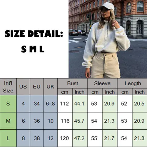 Harajuku Sweater Newest Womens Winter Warm Fluffy Pullovers Jumper Winter Warm Top Coat Zipper Tops Lamb Wool Coat
Harajuku Sweater Newest Womens Winter Warm Fluffy Pullovers Jumper Winter Warm Top Coat Zipper Tops Lamb Wool Coat