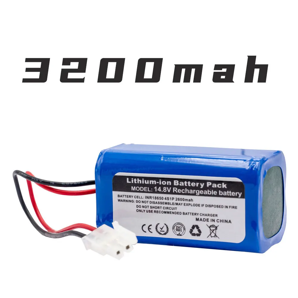 NEW/14.8V3200Mah2600Mah Lithium Battery For ILIFE A4s A4 V7 A6 V7s Plus Robot Vacuum Cleaner ILife 4S 1P Full Capacity
NEW/14.8V3200Mah2600Mah Lithium Battery For ILIFE A4s A4 V7 A6 V7s Plus Robot Vacuum Cleaner ILife 4S 1P Full Capacity