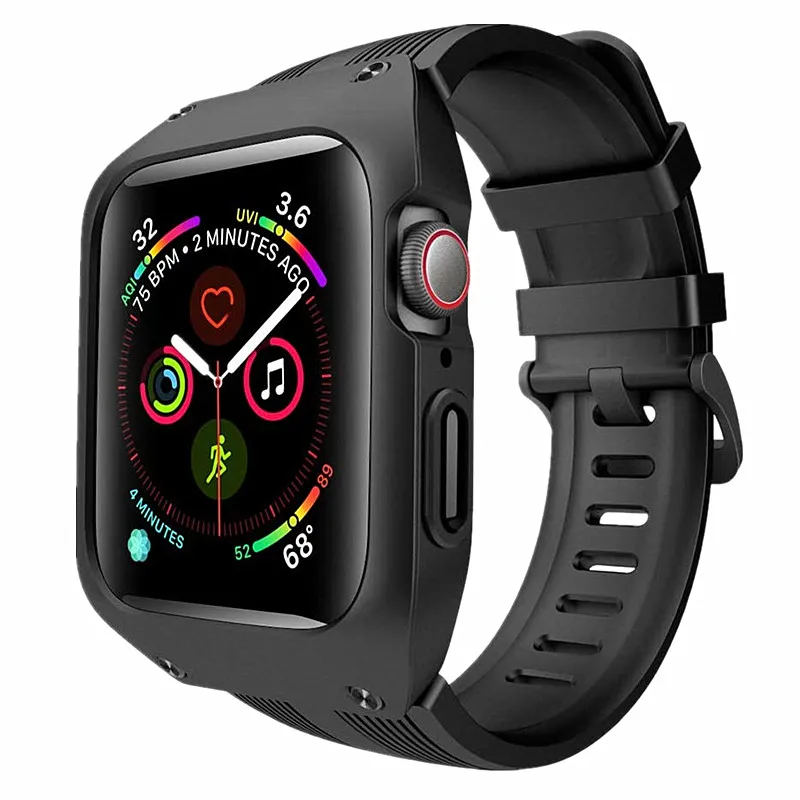 For Apple Watch SE Bands 44mm 40mm Series 6/5/4 Sport Soft Silicone Strap with Protective Case for IWatch Bands Accessories
For Apple Watch SE Bands 44mm 40mm Series 6/5/4 Sport Soft Silicone Strap with Protective Case for IWatch Bands Accessories