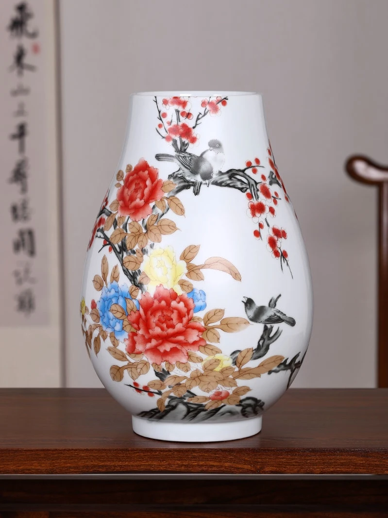 Jingdezhen ceramic living room vase decoration modern Chinese home decoration antique porcelain bottle crafts
Jingdezhen ceramic living room vase decoration modern Chinese home decoration antique porcelain bottle crafts
