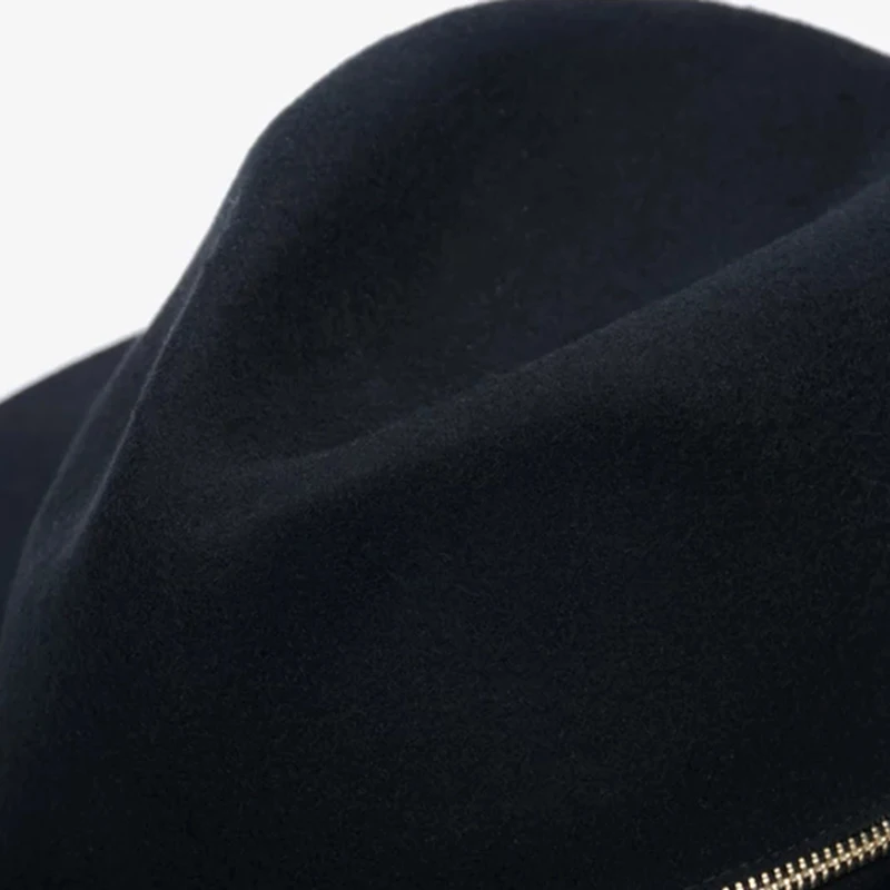 Brand New fashion Black Zipper Fedora Vintage Women Ladies Floppy Wide Brim Wool Felt Fedora Cloche Hat Cap Chapeu Feminino
Brand New fashion Black Zipper Fedora Vintage Women Ladies Floppy Wide Brim Wool Felt Fedora Cloche Hat Cap Chapeu Feminino