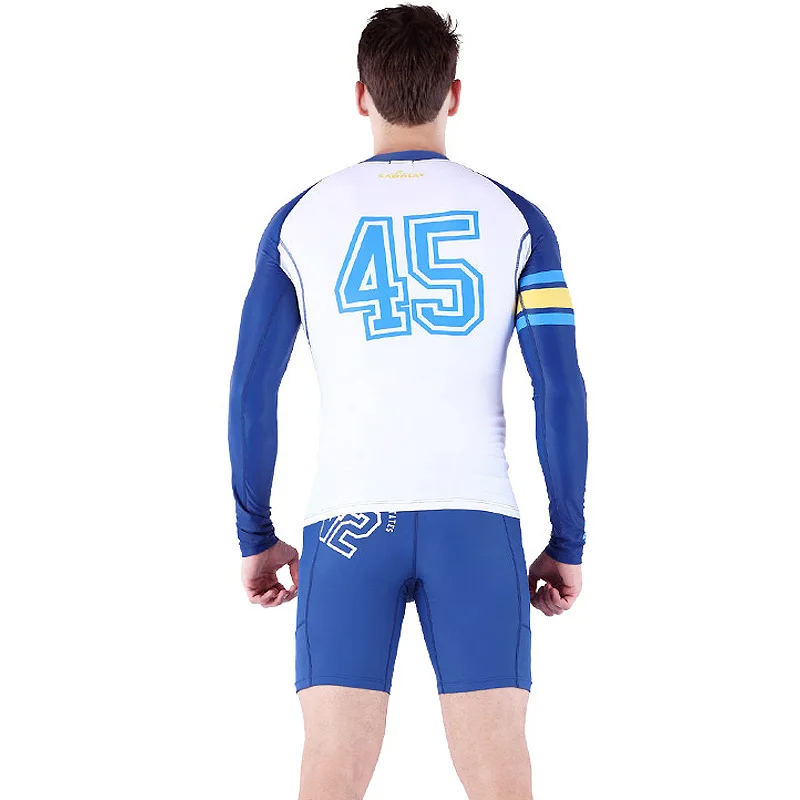 New Design Men Rush Guards UPF 50+ UV Protection Male Swimwear Autumn Long Sleeve Close-fitting Tshirt Rushguard NY015
New Design Men Rush Guards UPF 50+ UV Protection Male Swimwear Autumn Long Sleeve Close-fitting Tshirt Rushguard NY015