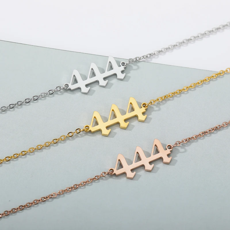 Stainless Steel Angel Number Bracelets For Women Men Gold Color 111 222 333 444 555 666 777 888 999 Charm Bracelet
Stainless Steel Angel Number Bracelets For Women Men Gold Color 111 222 333 444 555 666 777 888 999 Charm Bracelet