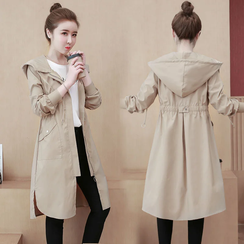 #9105 Red Khaki Long Jackets Women Waist Tunic Jacket Woman Long Sleeve Hooded Coat Female Spring Autumn Slim Outwear Ladies
#9105 Red Khaki Long Jackets Women Waist Tunic Jacket Woman Long Sleeve Hooded Coat Female Spring Autumn Slim Outwear Ladies