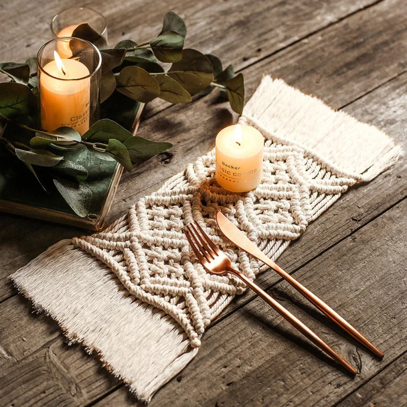 Northern Europe Macrame Cup Pad Bohemia Braid Insulation Mats Table Mat Handmade Cotton For Kitchen Decoration Accessories
Northern Europe Macrame Cup Pad Bohemia Braid Insulation Mats Table Mat Handmade Cotton For Kitchen Decoration Accessories